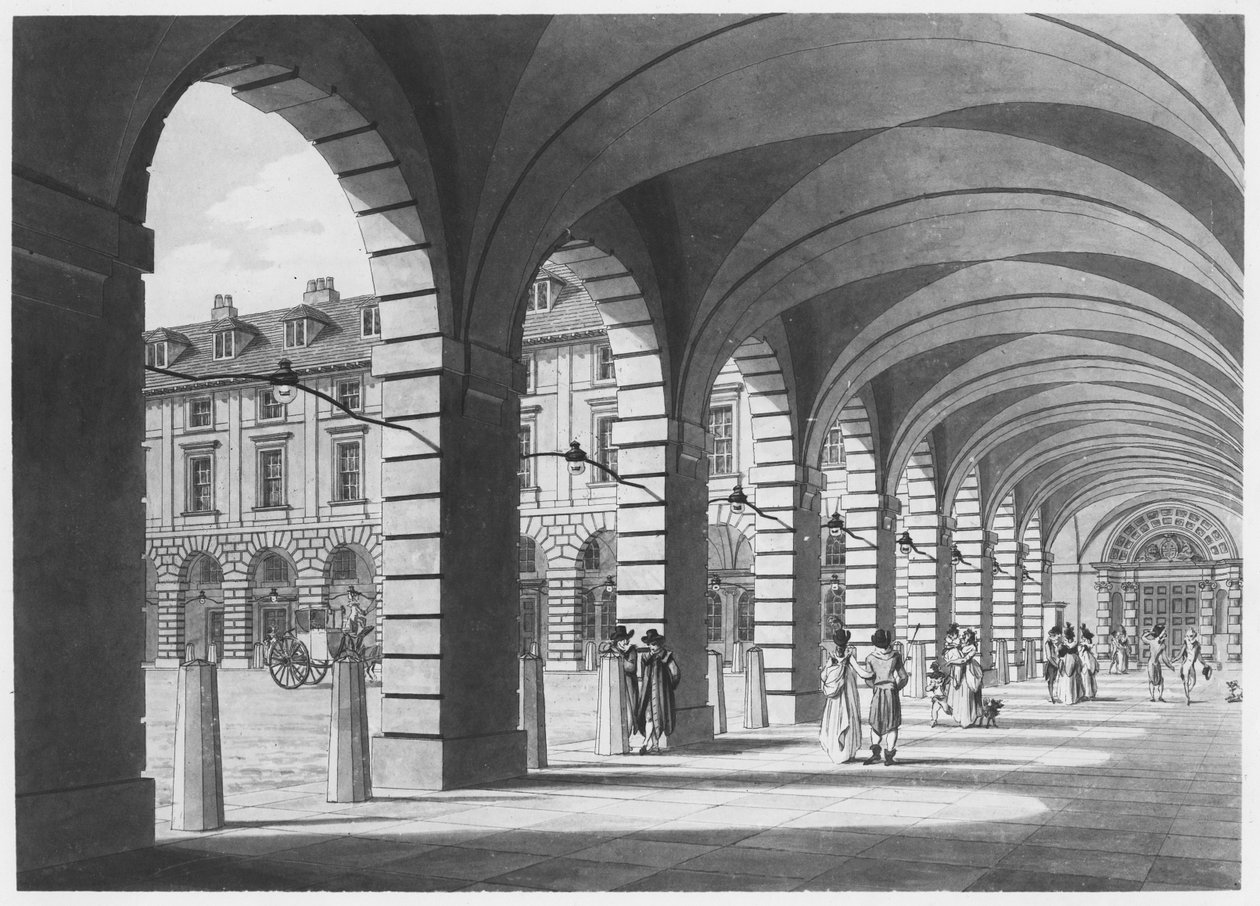 Piazza, Covent Garden, 1796 od Thomas Malton Jnr.