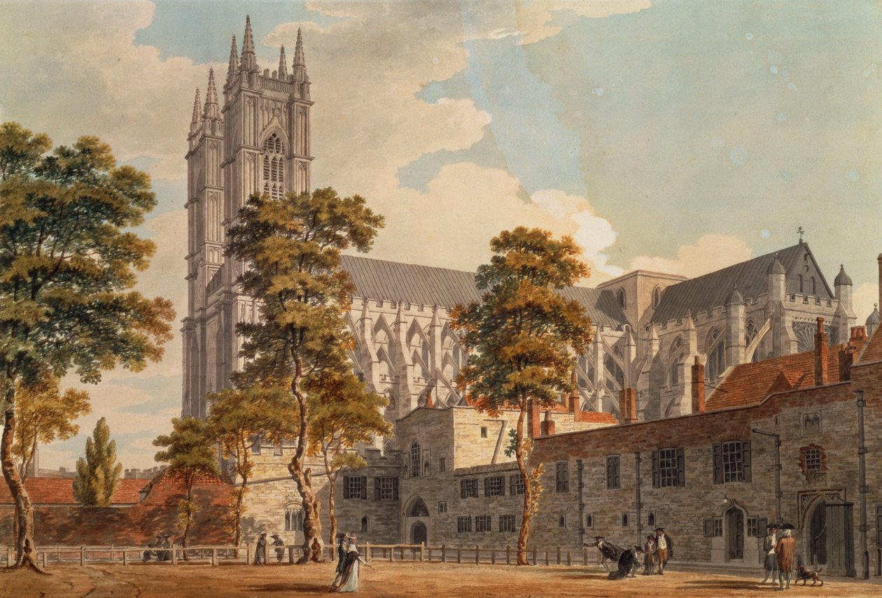 Westminsterské opatství ze škol, 1790-1792 od Thomas Malton Jnr.
