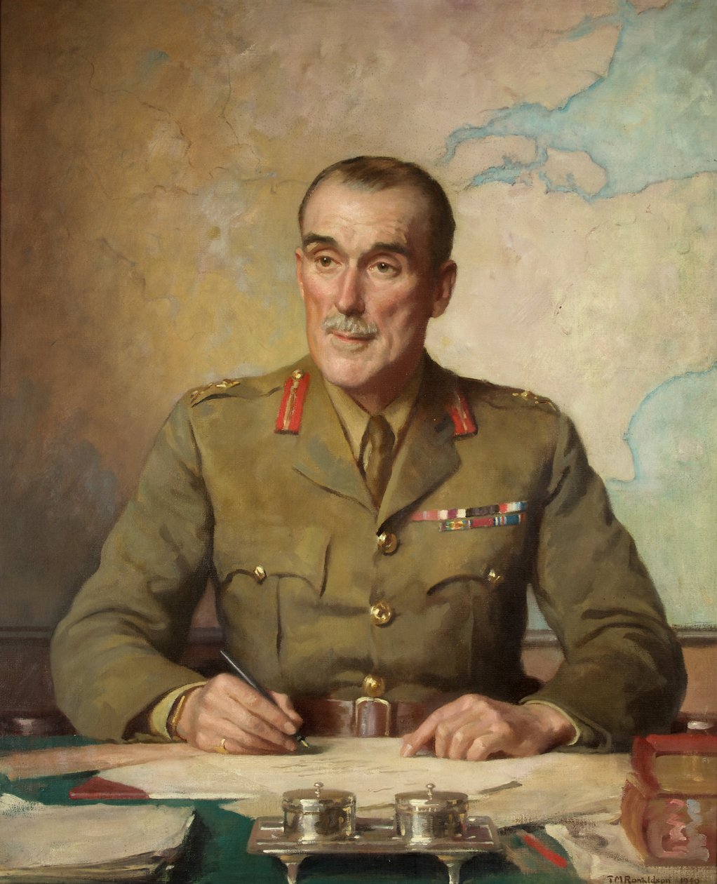 Brigádní generál John Hay Beith (krycí jméno: Ian Hay) (olej na plátně) od Thomas Martine Ronaldson