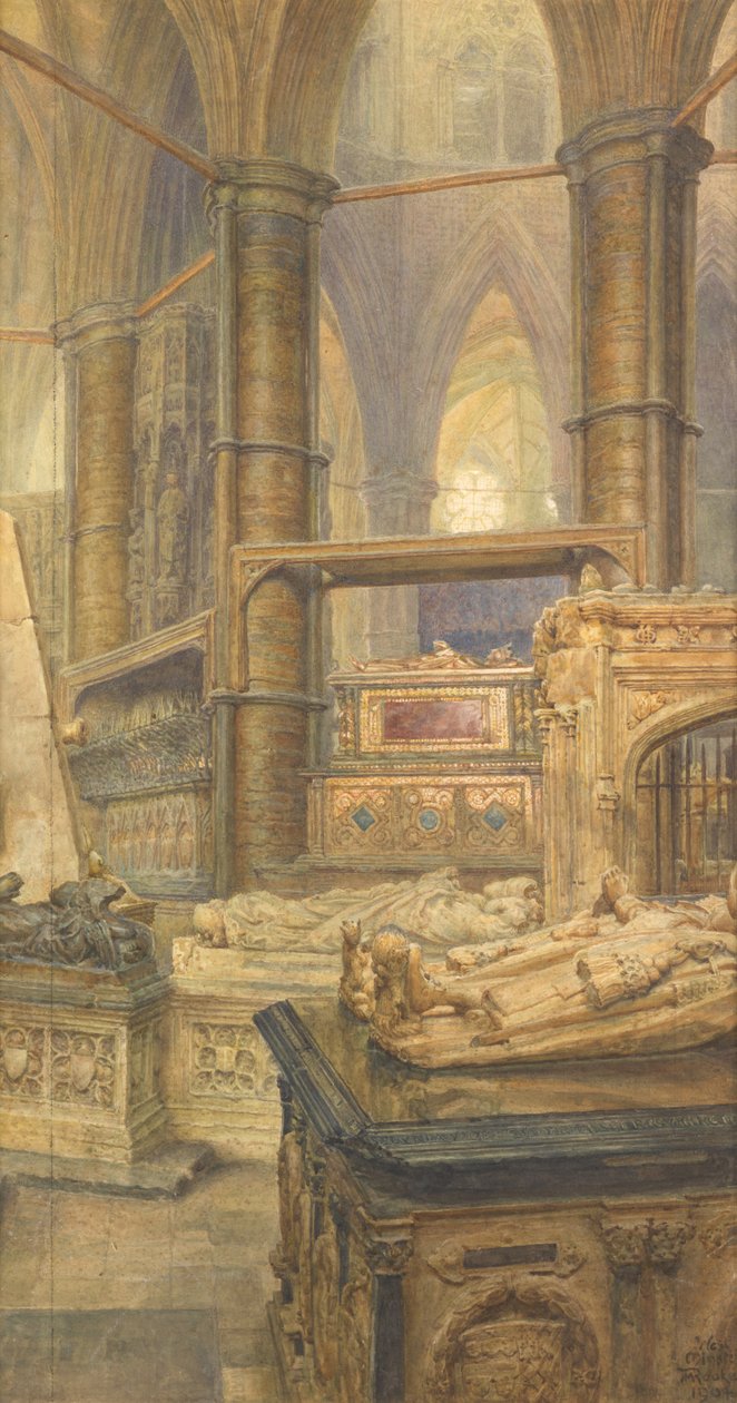 Hrobky Jindřicha III. a královny Eleonory, Westminsterské opatství, 1904 od Thomas Matthews Rooke