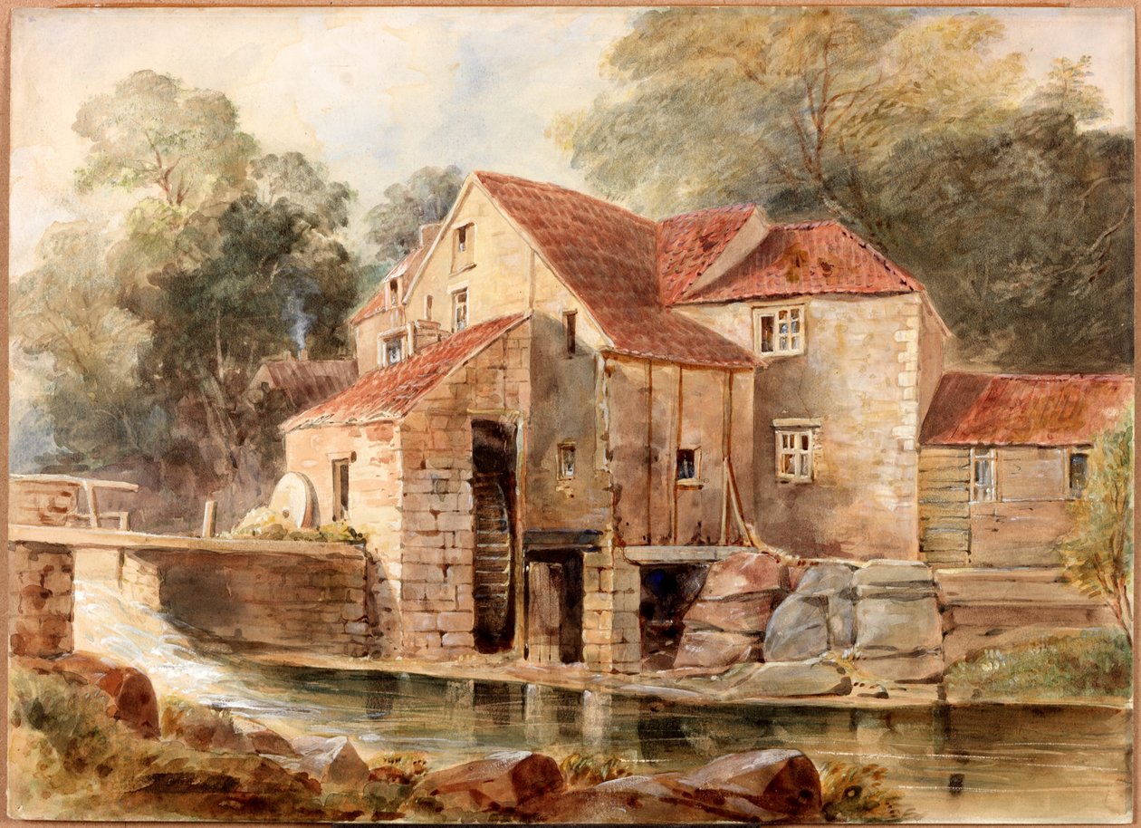 The Mill, Jesmond Dene (barva těla) od Thomas Miles Richardson