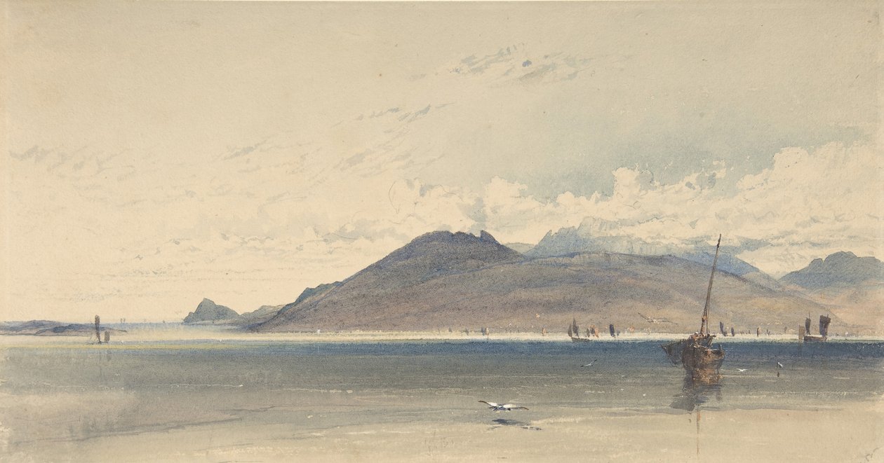 Ostrov Arran, časné ráno, 1830-39. od Thomas Miles Richardson I