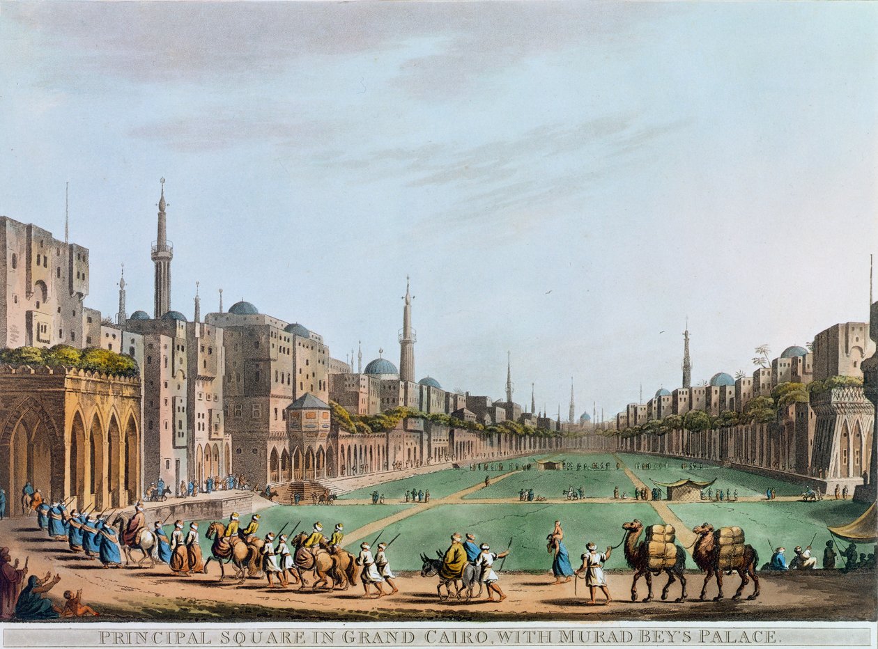 „Principal Square in Grand Cairo, with Murad Bey
