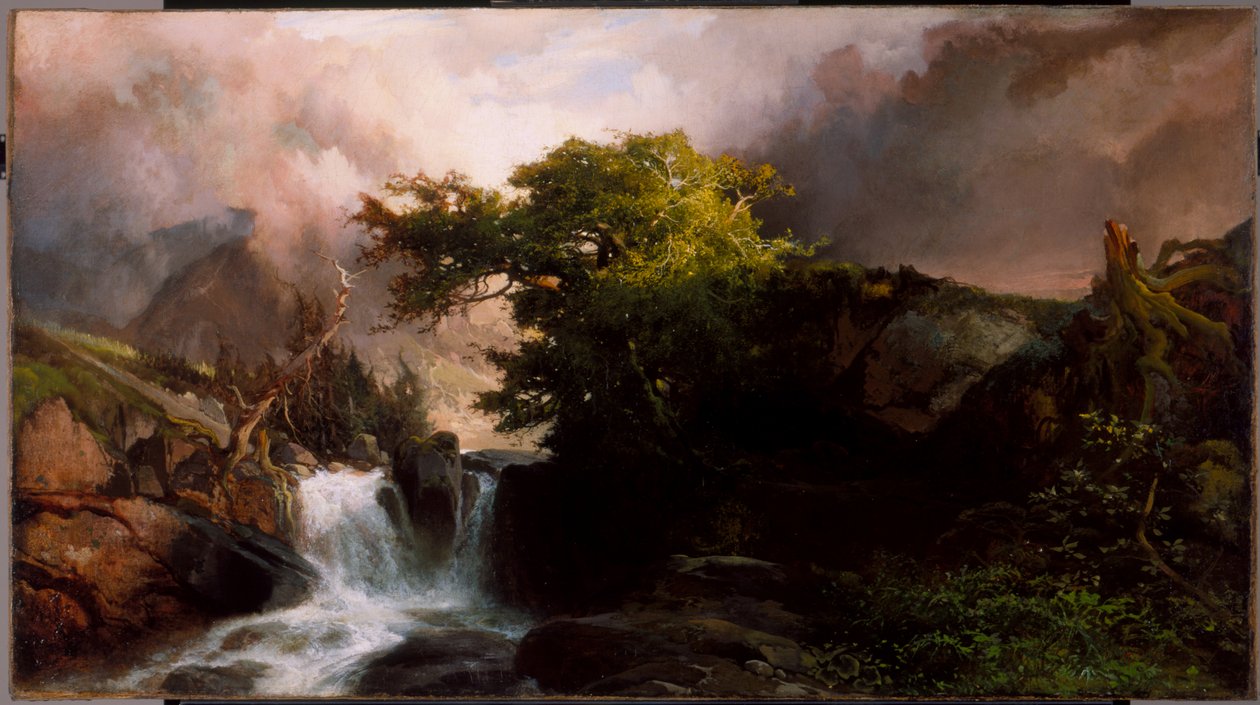 Horský potok, 1869 od Thomas Moran