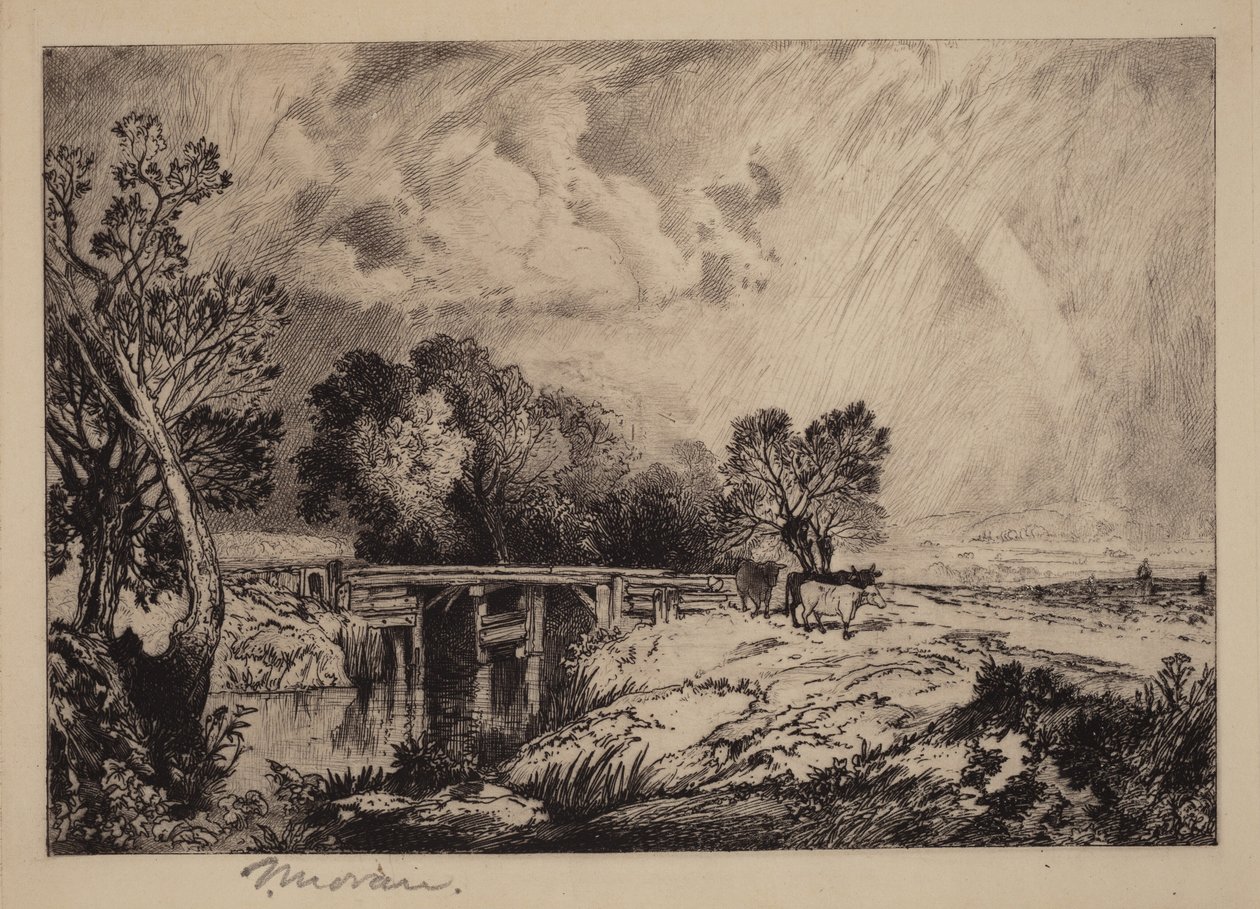 Venkovský most od Thomas Moran