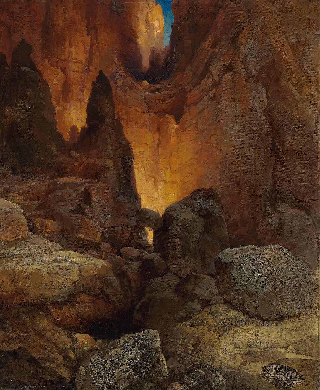 A Side Canyon, Grand Canyon of Arizona, 1915 od Thomas Moran