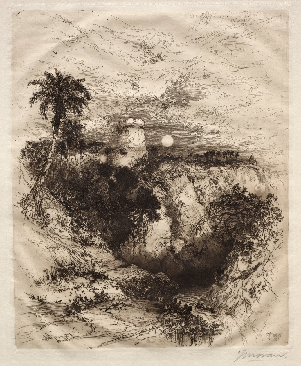 Věž Cortes, 1883. od Thomas Moran