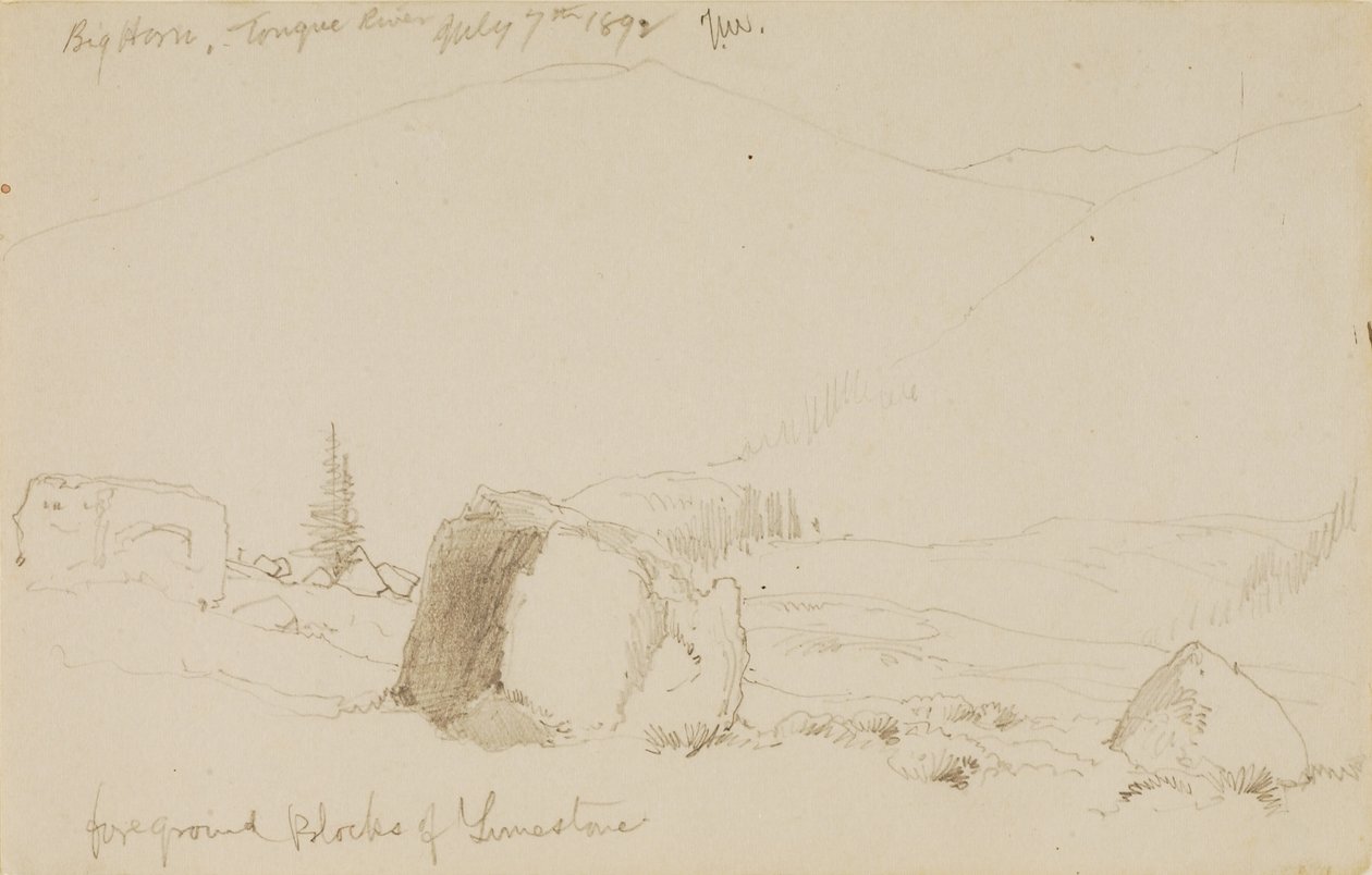 Big Horn, Tongue River od Thomas Moran