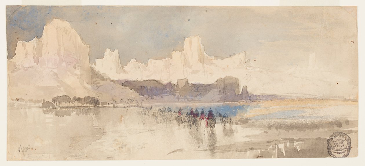 Kaňon Rio Virgin, Jižní Utah od Thomas Moran