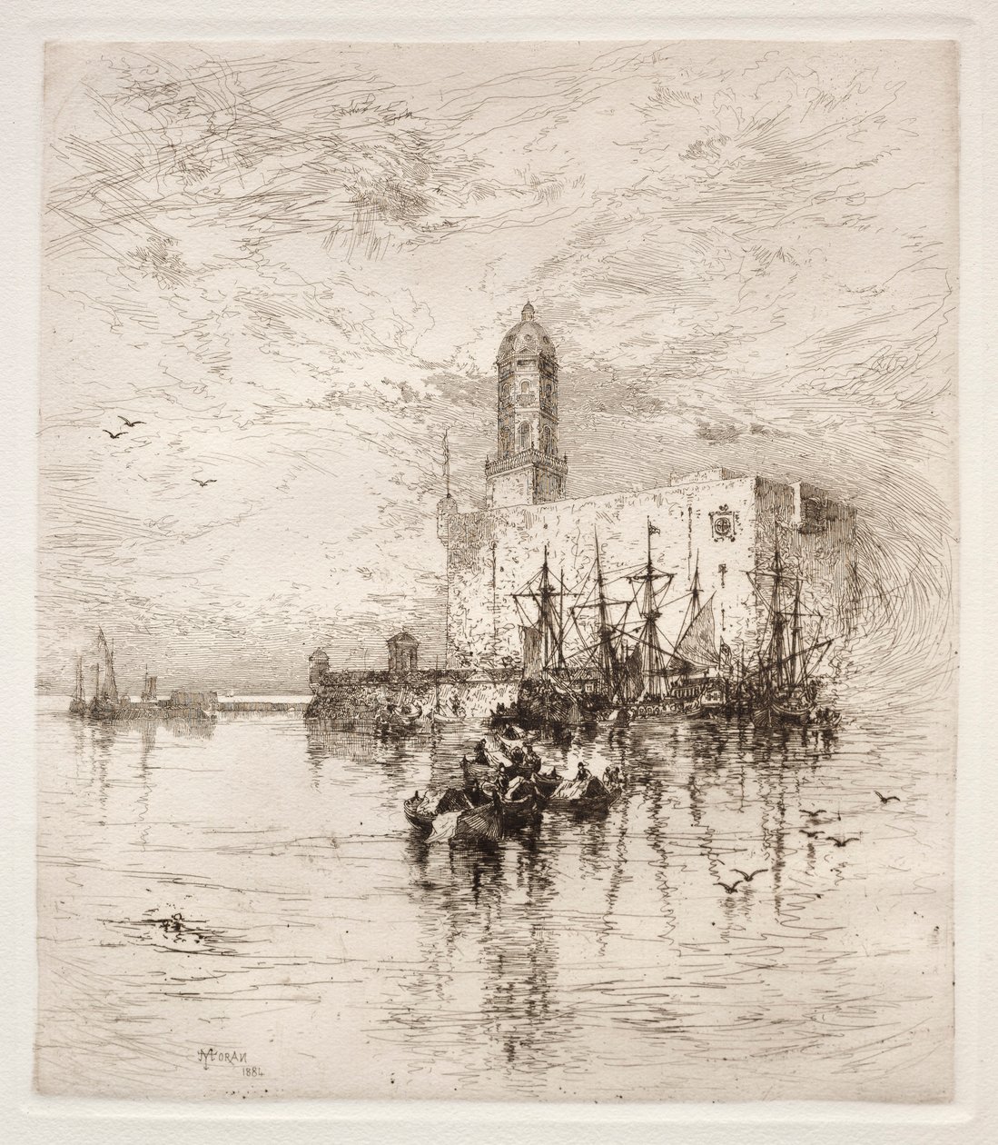 Castle of San Juan de Ulua, Verz Cruz, 1884. od Thomas Moran