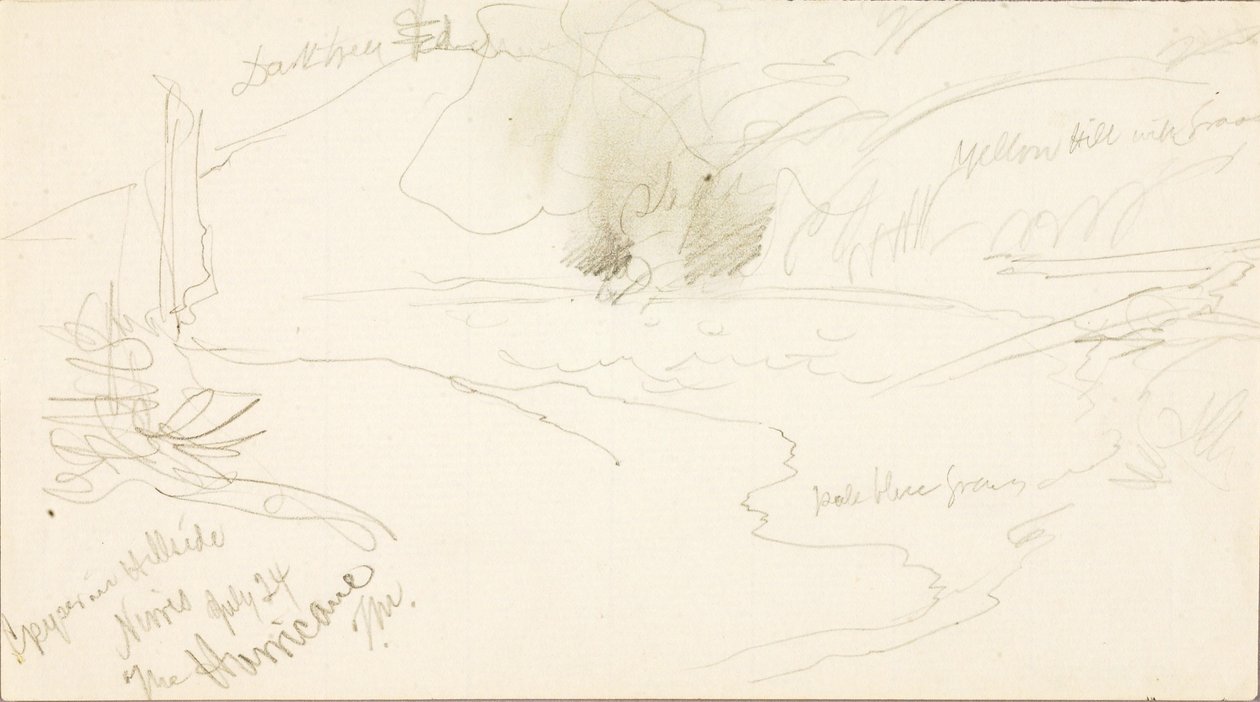 Gejzír v Hillside, Norris, Hurikán od Thomas Moran