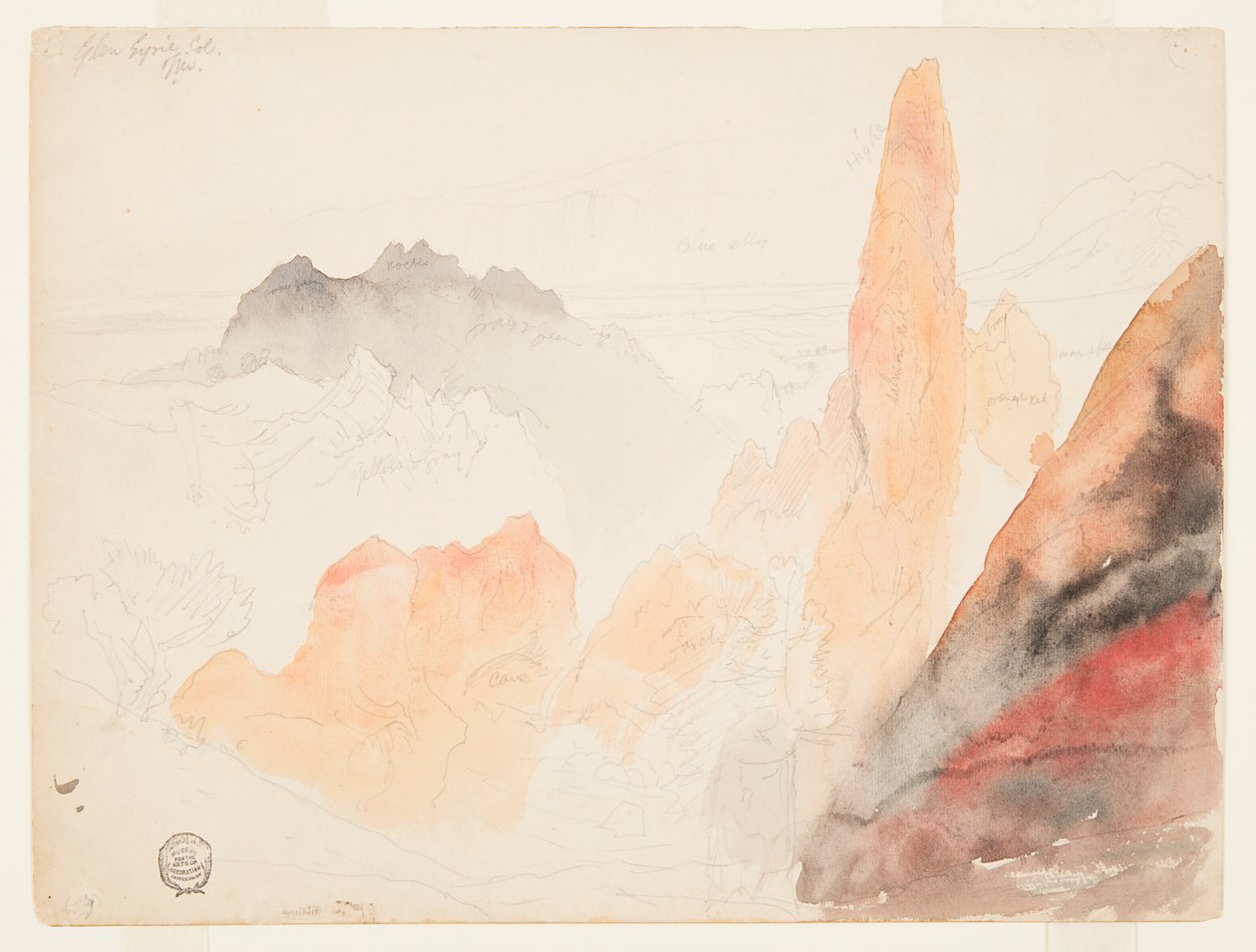 Glen Eyrie, Colorado od Thomas Moran