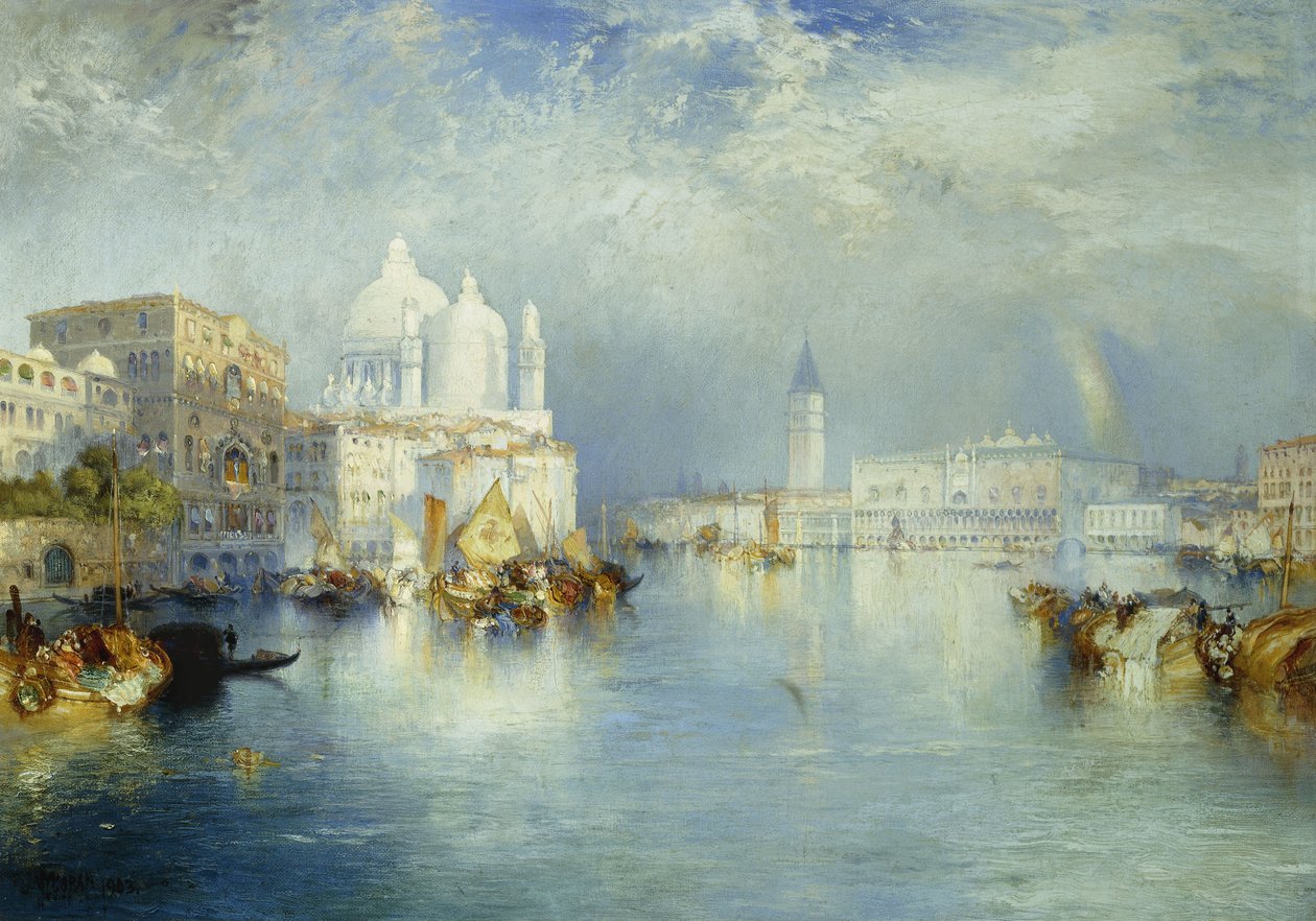 Canal Grande, Benátky, 1903 od Thomas Moran