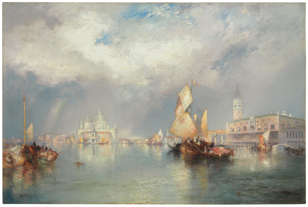 Canal Grande, Benátky, 1905 od Thomas Moran