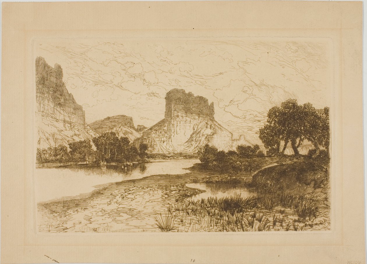 Green River, území Wyomingu od Thomas Moran