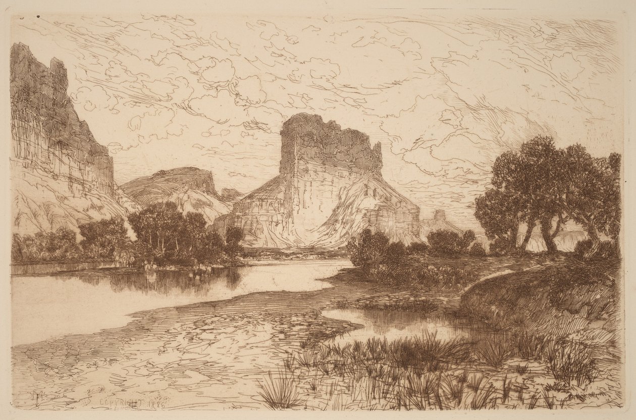 Green River, teritorium Wyoming od Thomas Moran