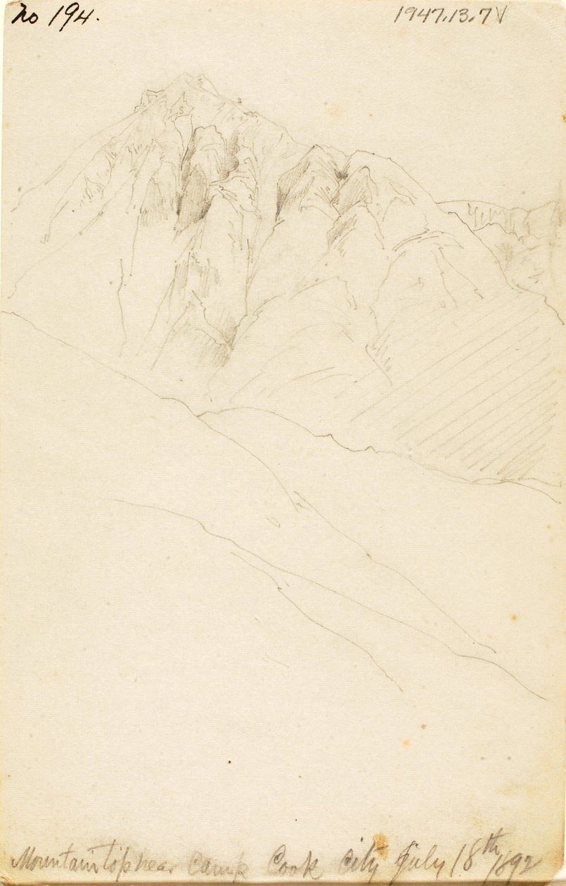V táboře na Soda Butte Creek, Cook City od Thomas Moran