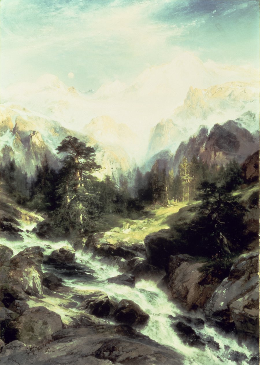 V pohoří Teton, 1899 od Thomas Moran