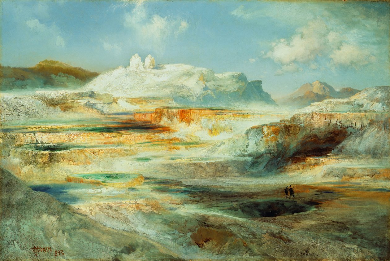 Jupiter Terrace, Yellowstone, 1893 od Thomas Moran
