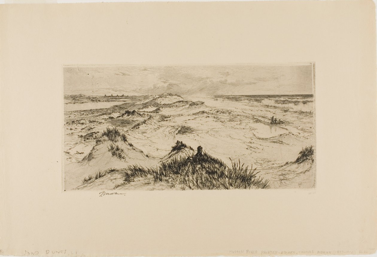 Pohled přes písečné duny - Easthampton od Thomas Moran