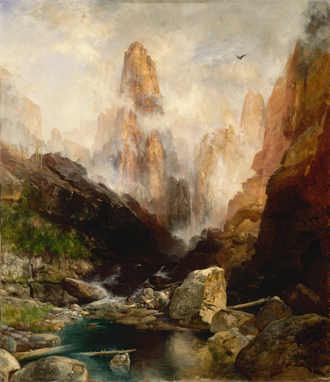 Mlha v Kanab Canyon, Utah, 1892. od Thomas Moran