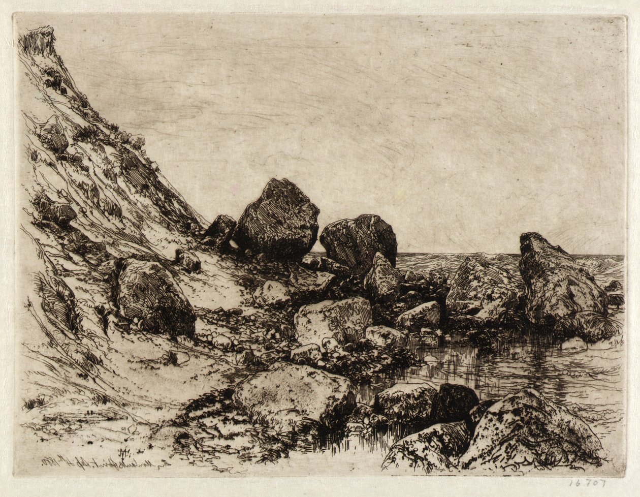 Montauk Point od Thomas Moran