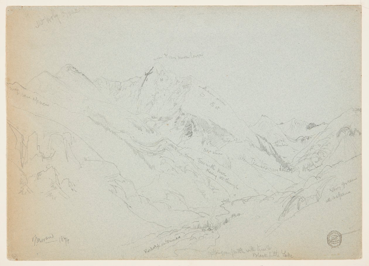 Hora Svatý Kříž od Thomas Moran