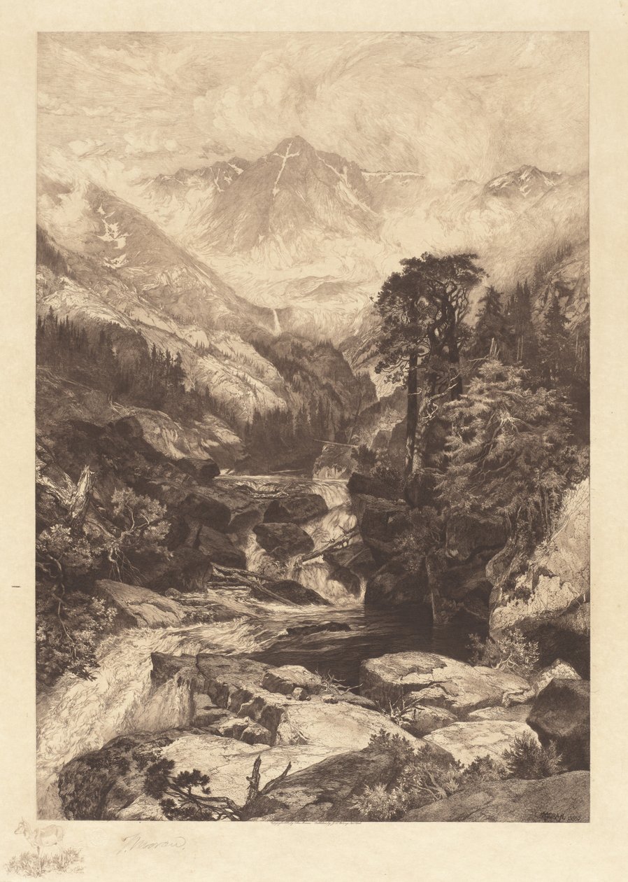 Hora svatého kříže, Colorado od Thomas Moran
