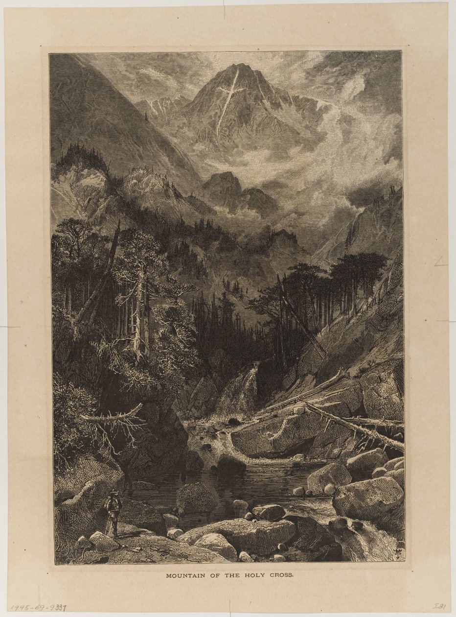 Hora Svatého kříže, Colorado od Thomas Moran