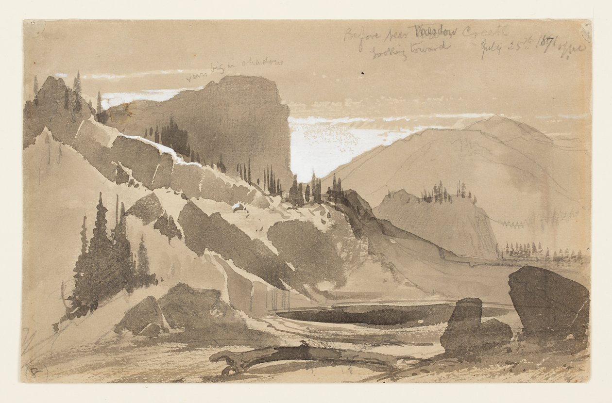 Poblíž Meadow Creek, Utah od Thomas Moran
