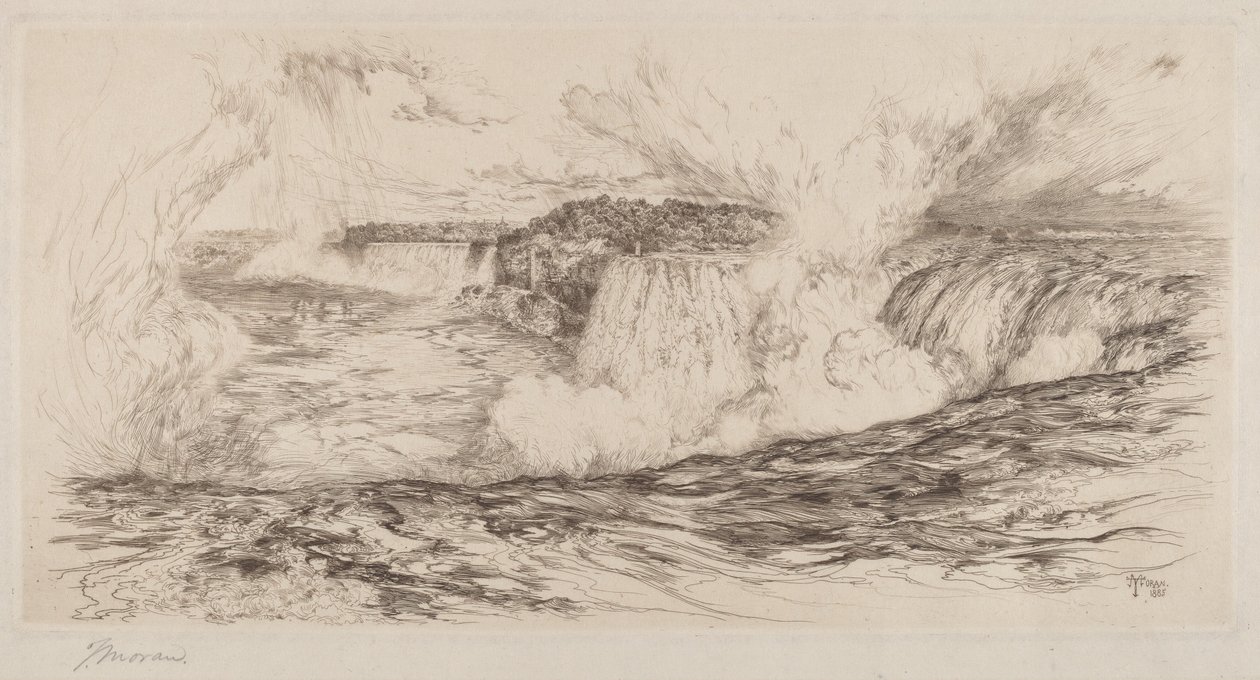 Niagara – z kanadské strany od Thomas Moran