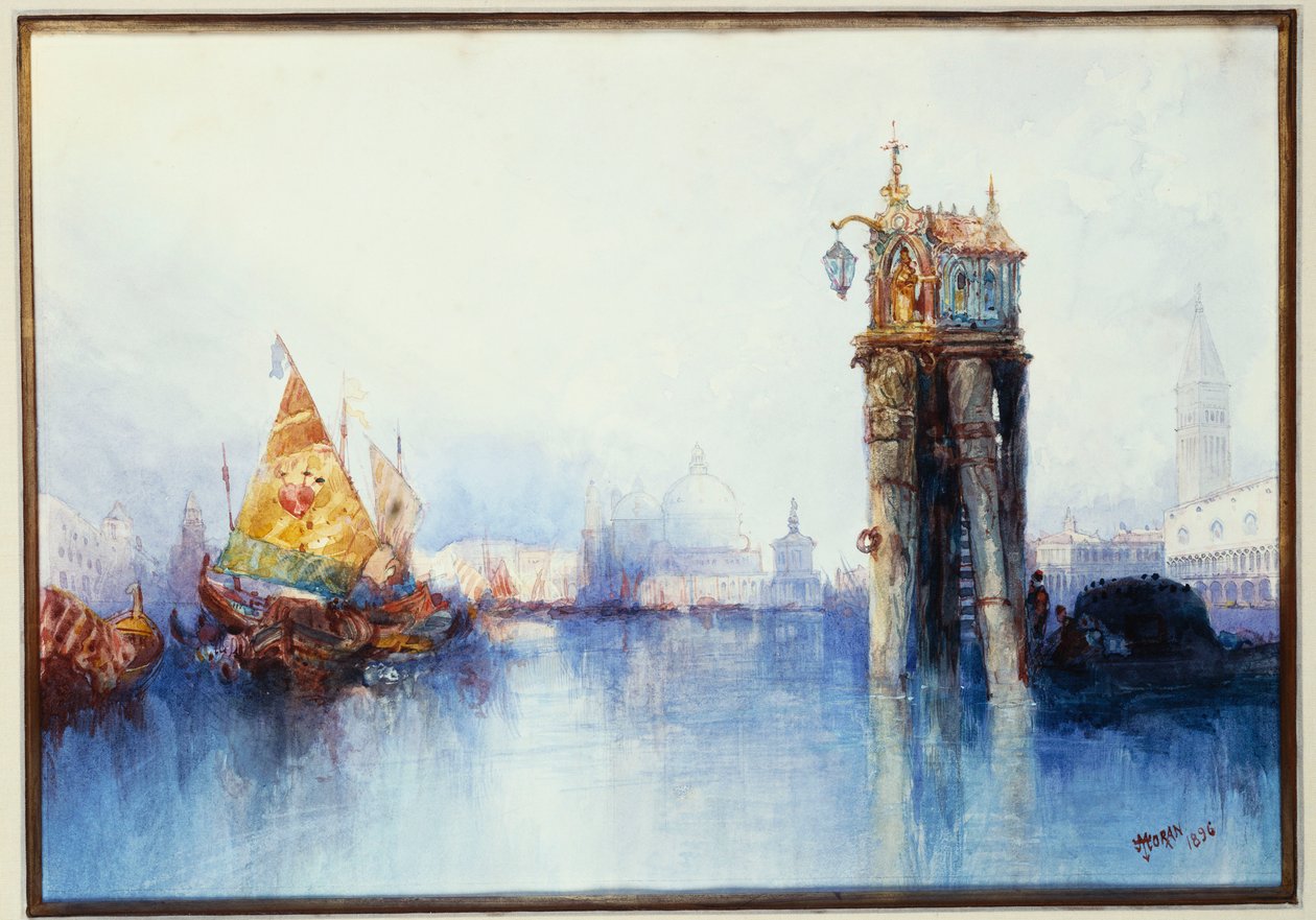 Na kanálu, 1896 od Thomas Moran