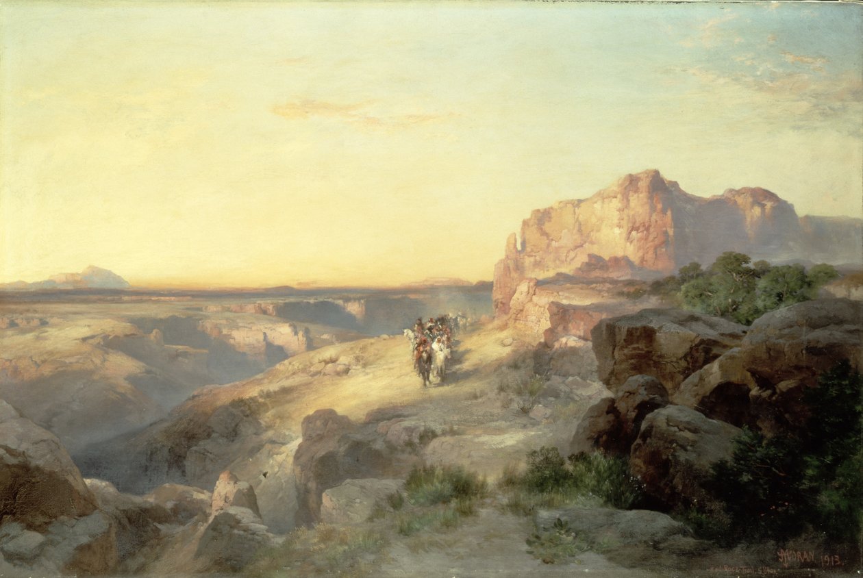 Red Rock Trail, Jižní Utah, 1913 od Thomas Moran