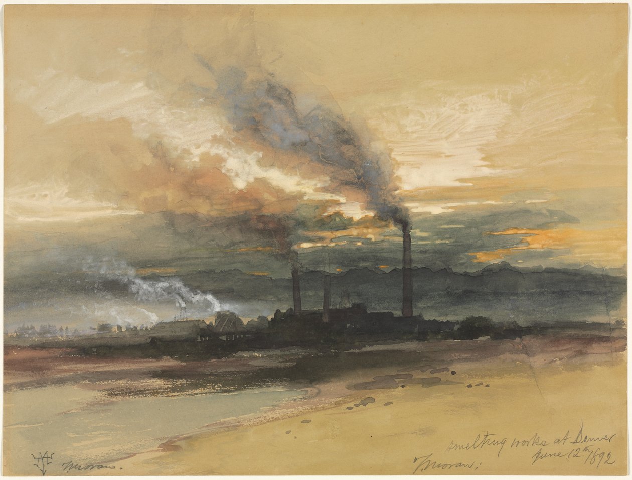 Smelting Works v Denveru od Thomas Moran