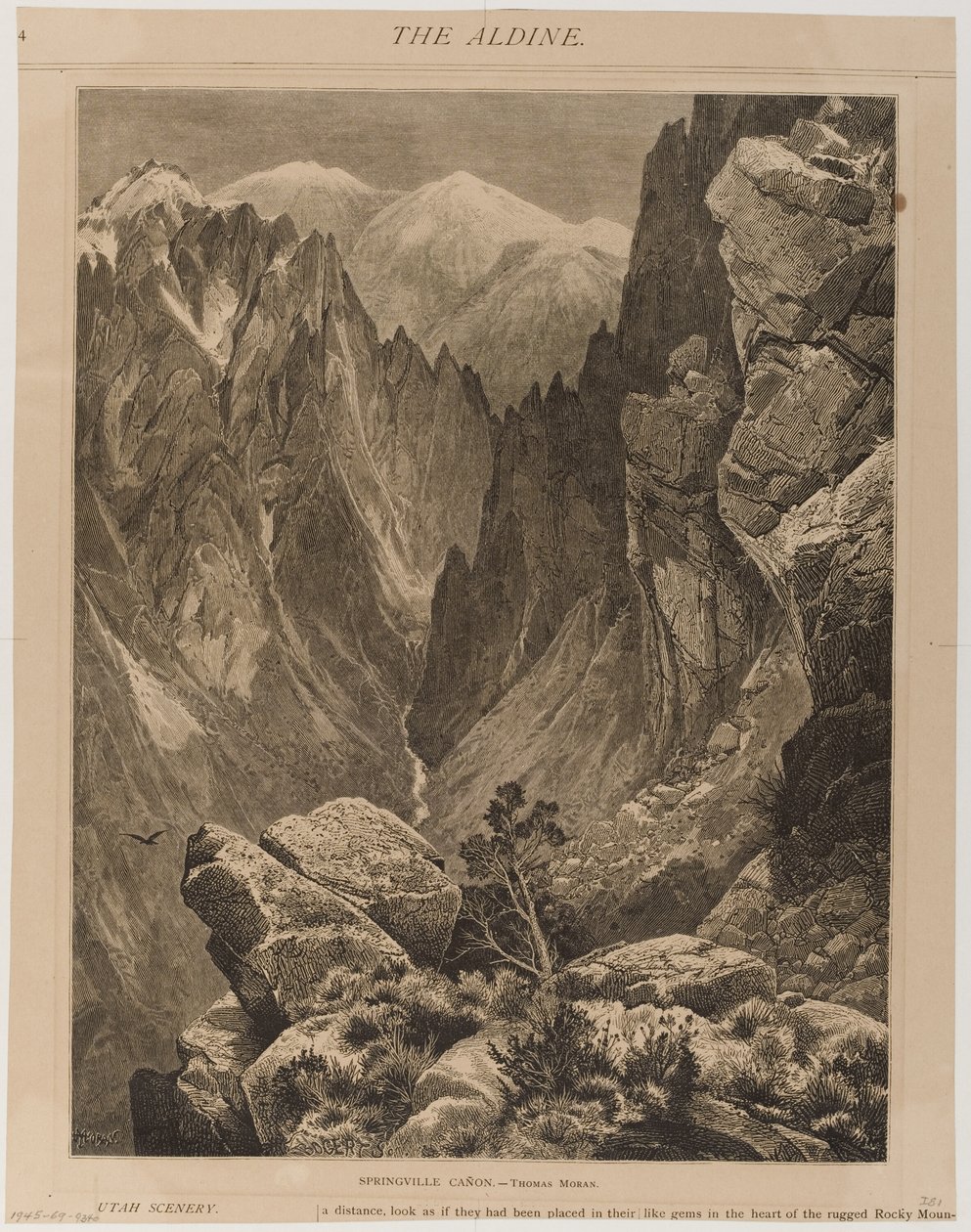 Kaňon Springville od Thomas Moran