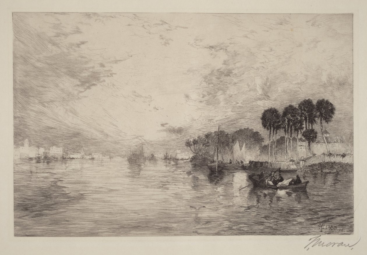 Řeka St. Johns, Florida od Thomas Moran