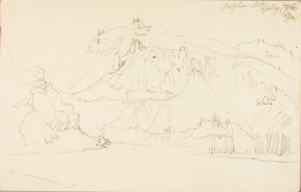 Sírová hora od Thomas Moran