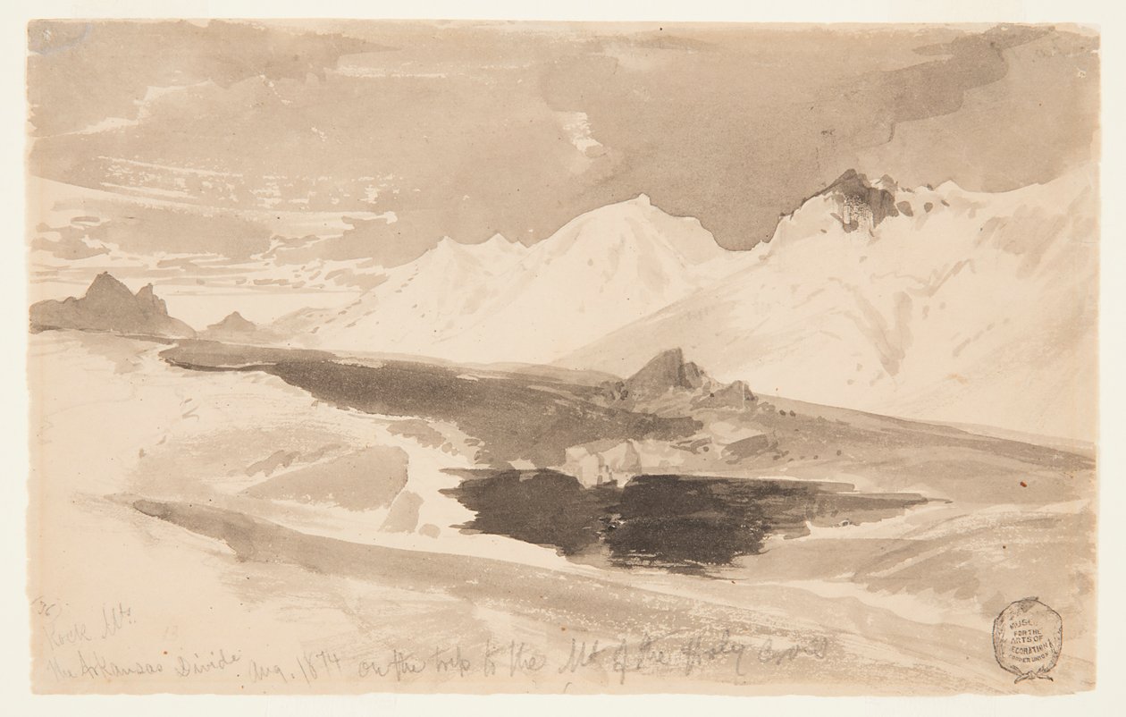 Rozdělení Arkansasu od Thomas Moran