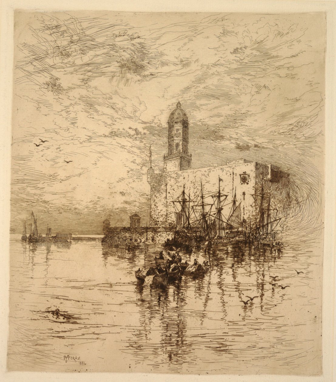 Hrad San Juan de Ulloa, Vera Cruz, Mexiko od Thomas Moran