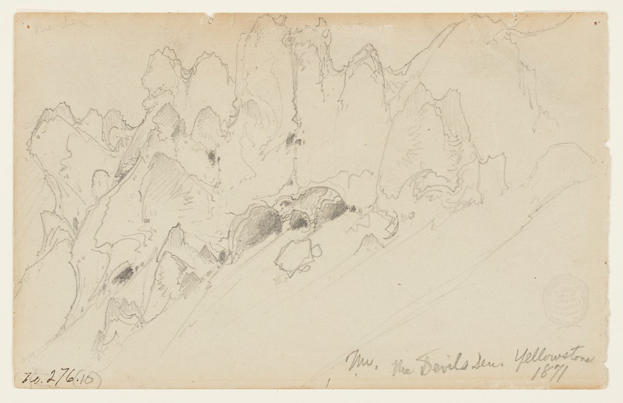 Ďáblova doupě, Yellowstone od Thomas Moran