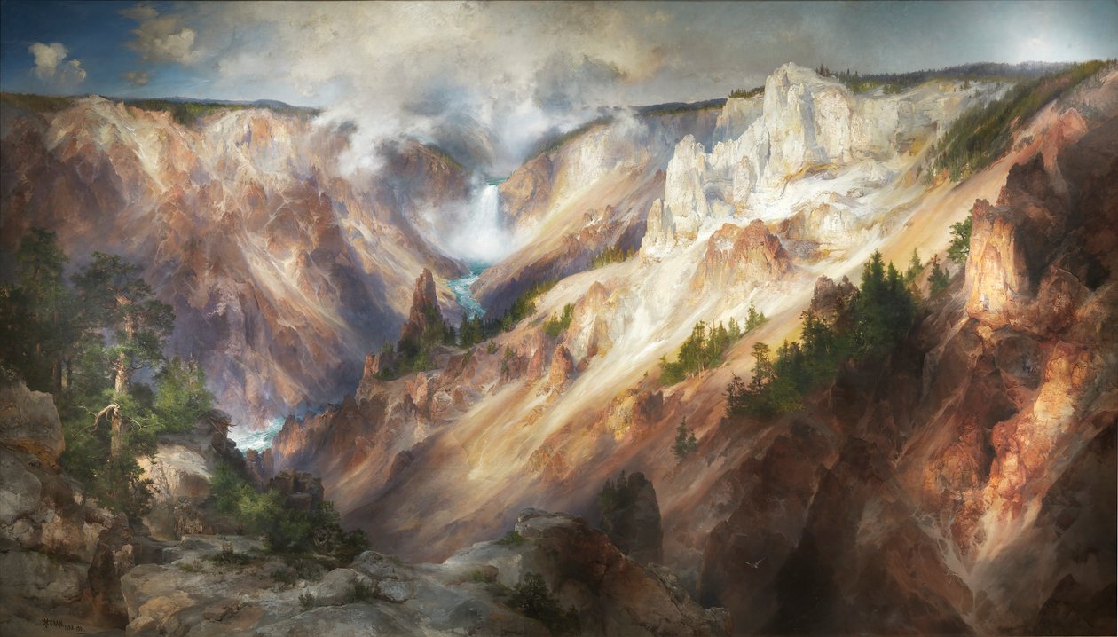 Velký kaňon Yellowstonu od Thomas Moran