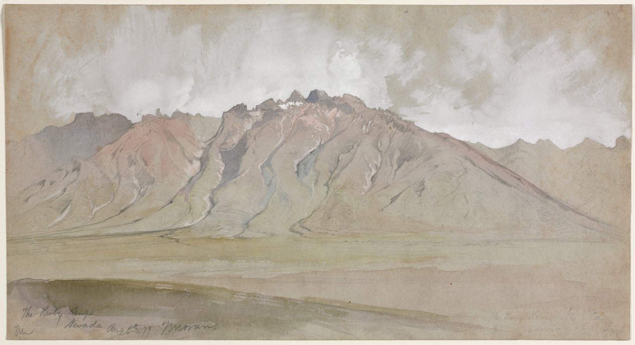 Ruby Range, Nevada, 1879. od Thomas Moran