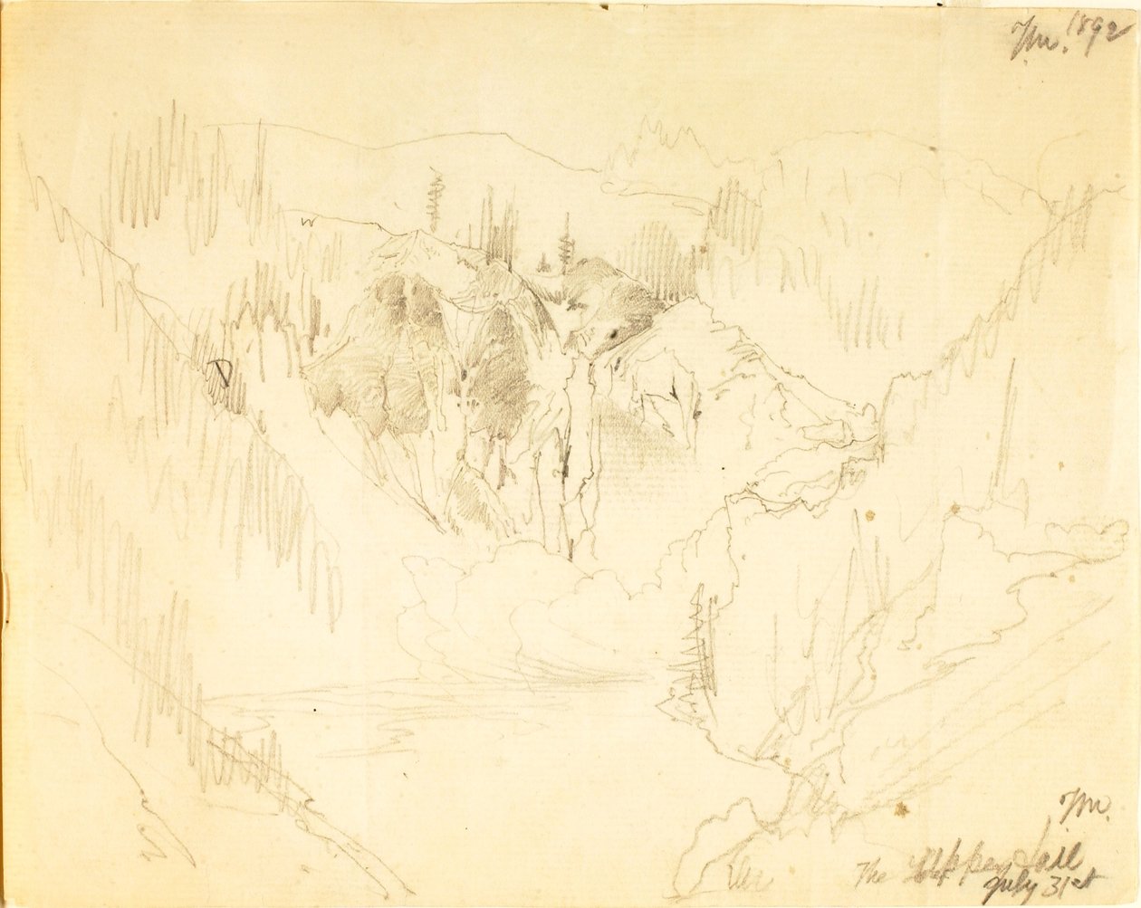 Horní pád od Thomas Moran