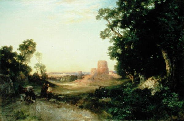 Tula, starověké hlavní město Mexika od Thomas Moran