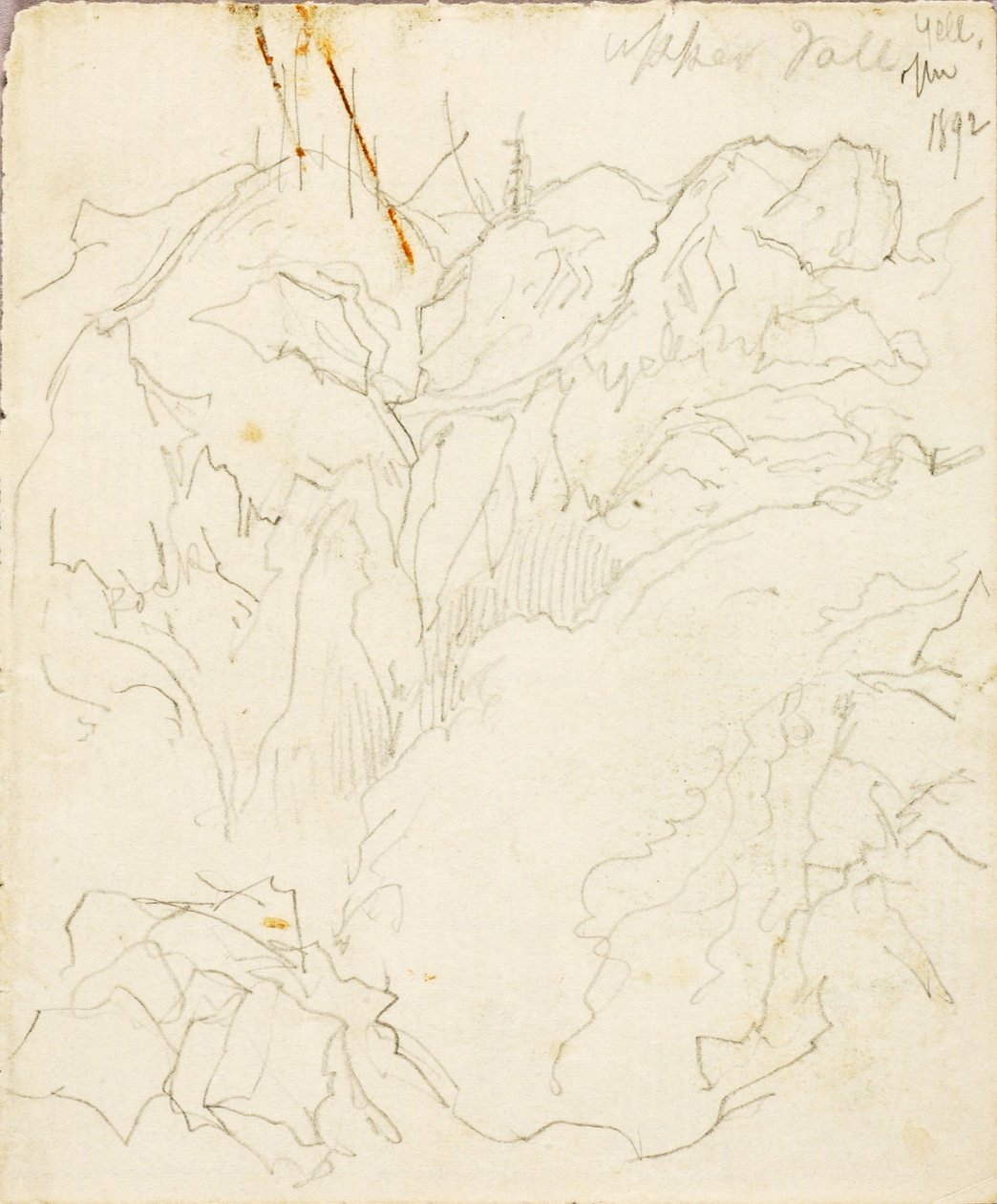Horní vodopády, Yellowstone od Thomas Moran