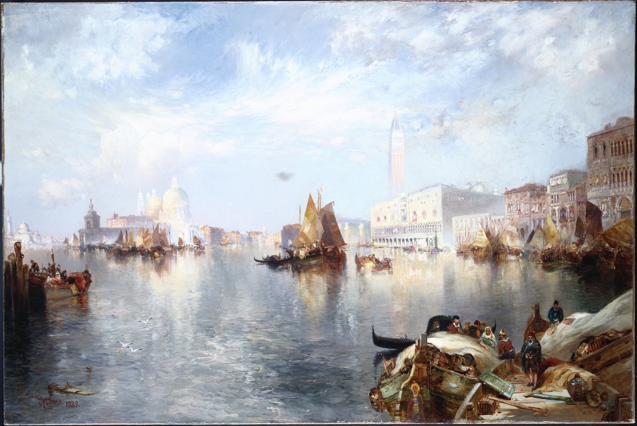 Benátský Grand Canal, 1889 od Thomas Moran
