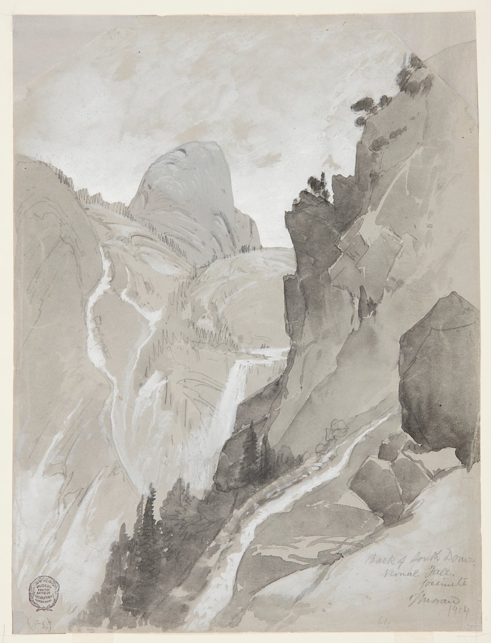 Vernal Falls, Yosemite od Thomas Moran