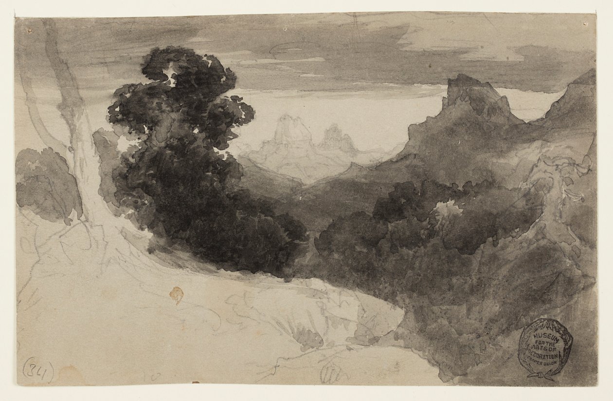 Pohled na Tetons, Wyoming od Thomas Moran