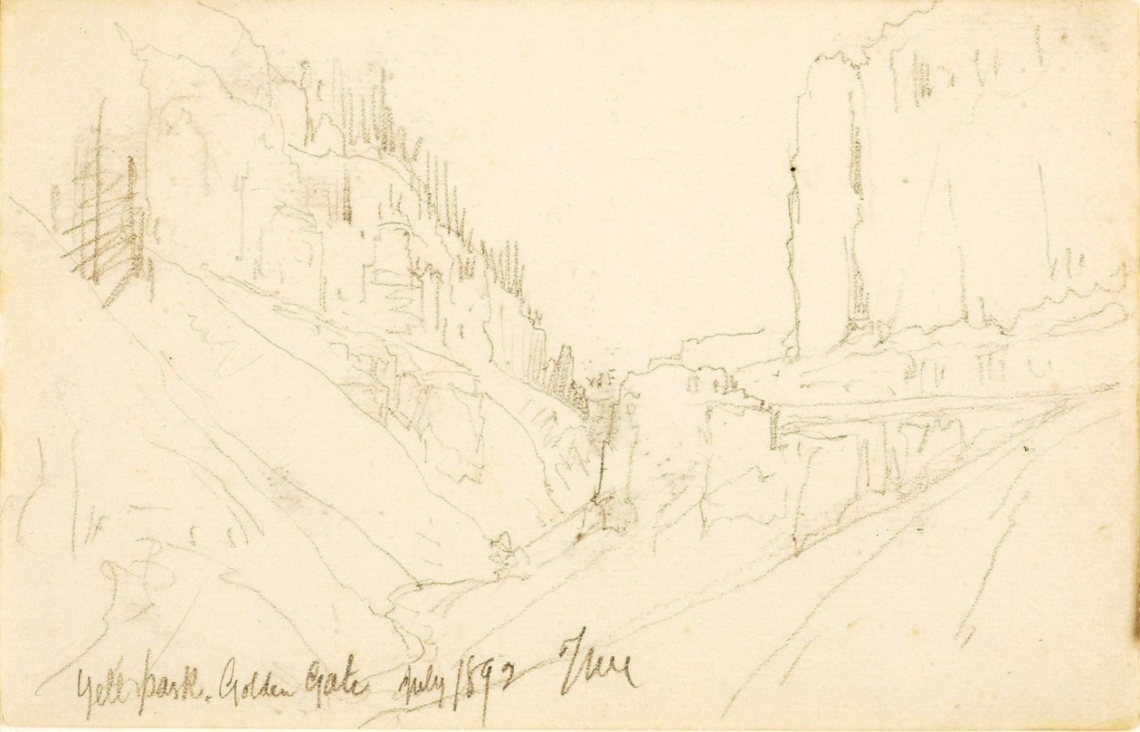Yellowstonský park, Golden Gate od Thomas Moran