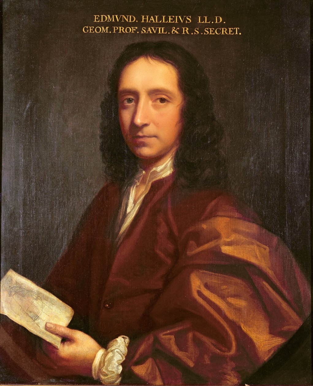 Portrét Edmonda Halleyho, kolem roku 1687 od Thomas Murray